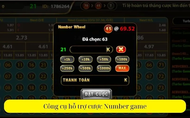 Công cụ hỗ trợ cược Number game